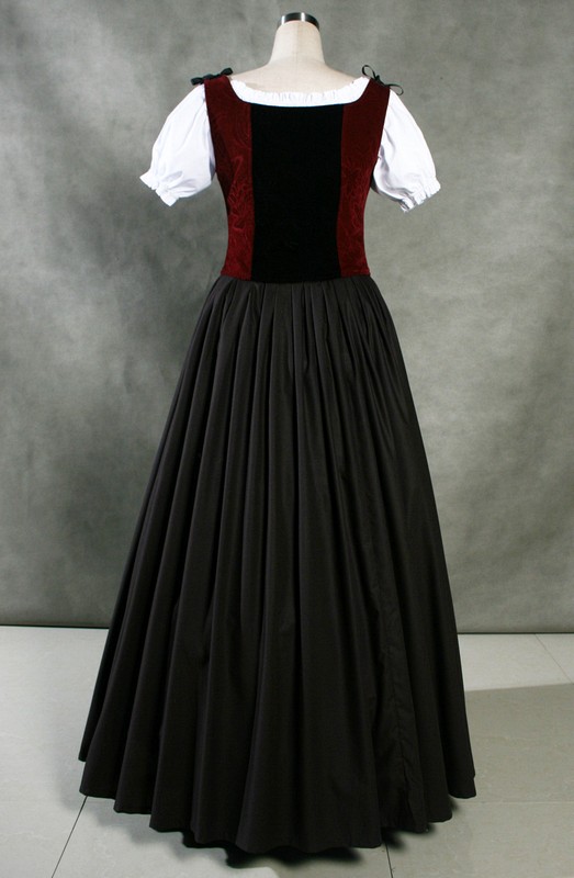 Ladies Medieval Tudor Serving Wench Costume Size 14 - 16 Image
